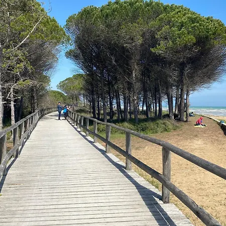 Lovely Surrounded By Greenery In * Bibione